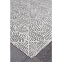 Kemi 1157 Silver Grey Modern Tribal Boho Runner Rug - Rugs Of Beauty - 2