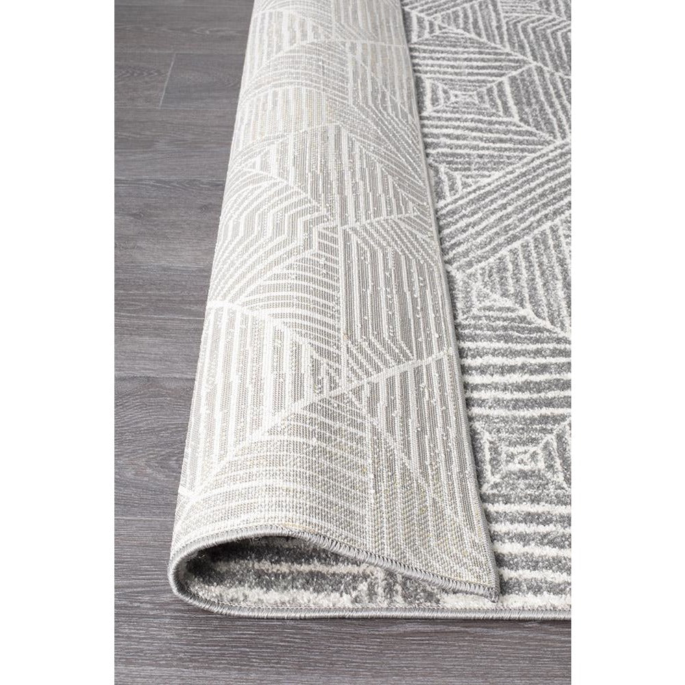 Kemi 1157 Silver Grey Modern Tribal Boho Runner Rug - Rugs Of Beauty - 5