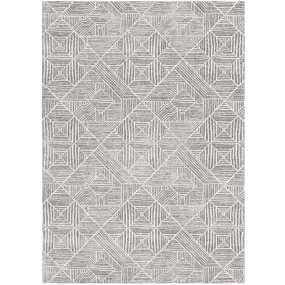 Kemi 1157 Silver Grey Modern Tribal Boho Rug - Rugs Of Beauty - 1