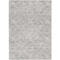 Kemi 1157 Silver Grey Modern Tribal Boho Rug - Rugs Of Beauty - 1