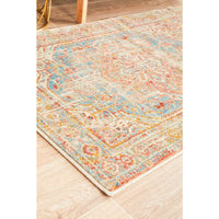 Minya 1644 Blue Multi Colour Transitional Runner Rug - Rugs Of Beauty - 4