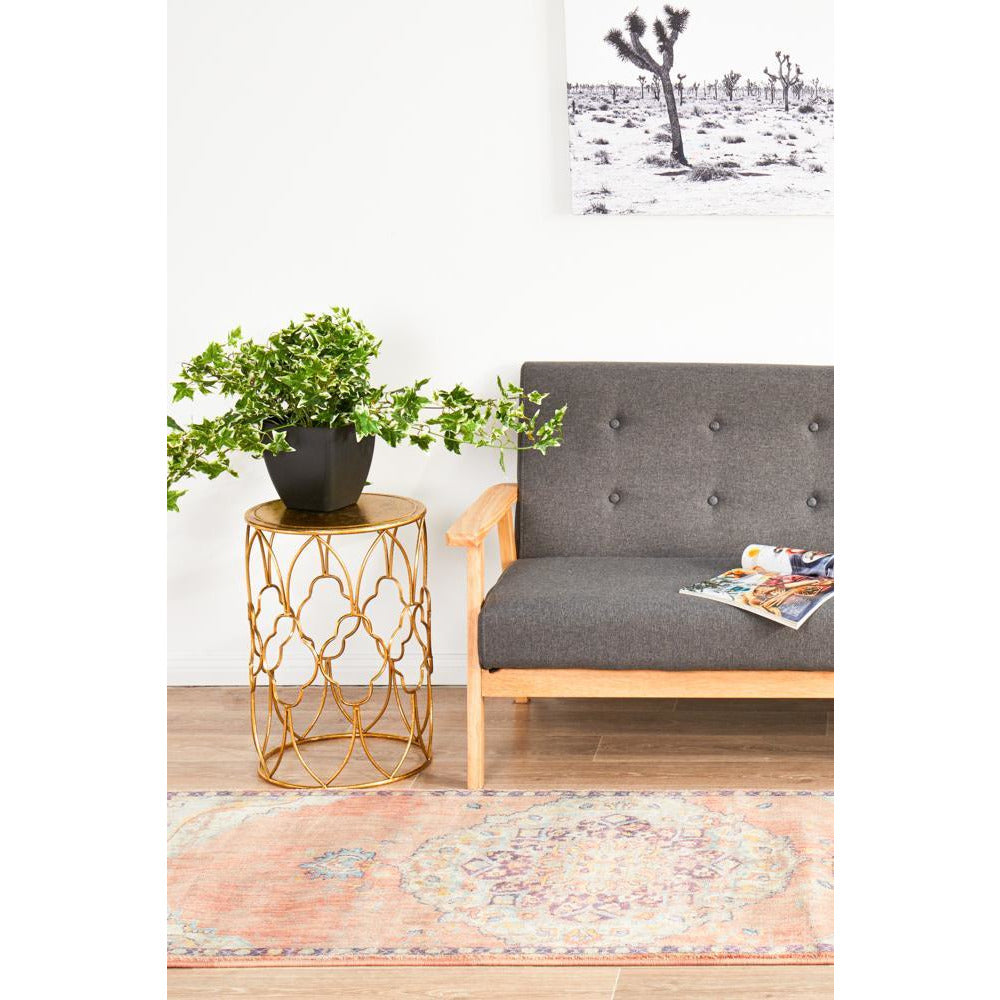 Minya 1645 Terracotta Multi Colour Transitional Runner Rug - Rugs Of Beauty - 4