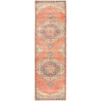 Minya 1645 Terracotta Multi Colour Transitional Runner Rug - Rugs Of Beauty - 1