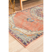 Minya 1645 Terracotta Multi Colour Transitional Runner Rug - Rugs Of Beauty - 5