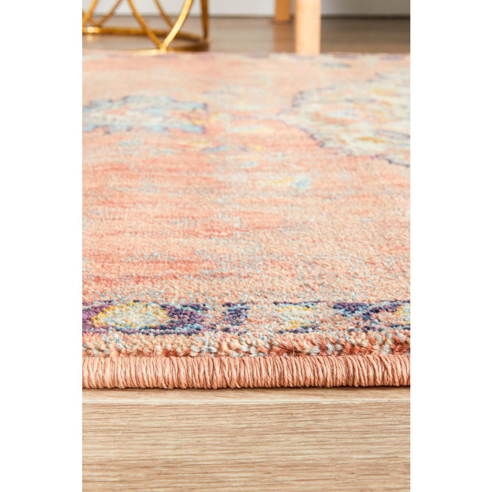 Minya 1645 Terracotta Multi Colour Transitional Runner Rug - Rugs Of Beauty - 7