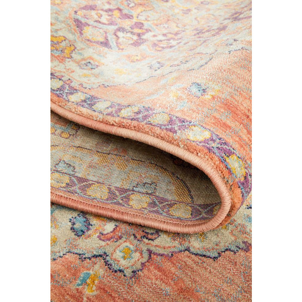 Minya 1645 Terracotta Multi Colour Transitional Runner Rug - Rugs Of Beauty - 9