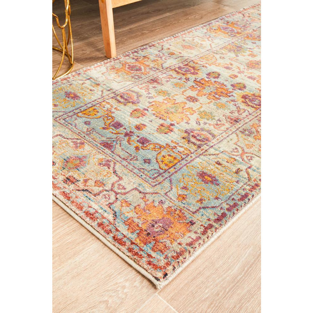 Minya 1646 Multi Colour Transitional Runner Rug - Rugs Of Beauty - 5