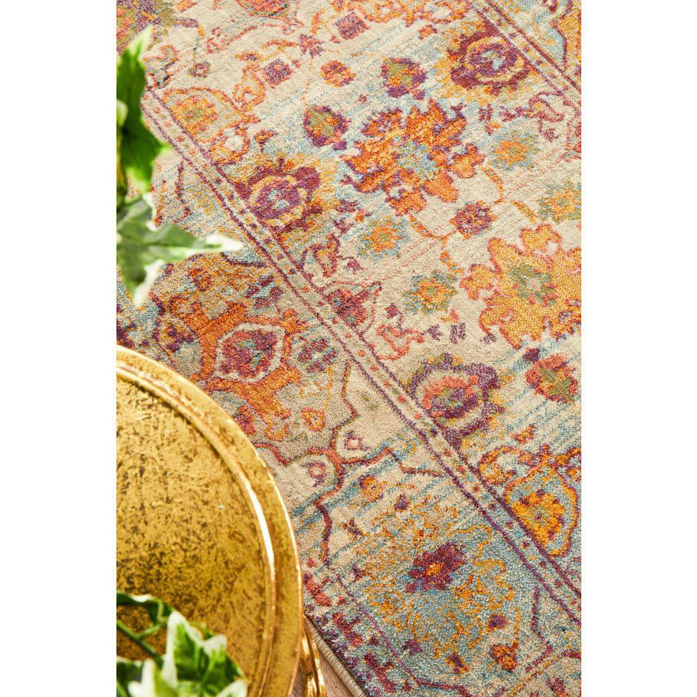 Minya 1646 Multi Colour Transitional Runner Rug - Rugs Of Beauty - 8