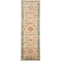 Minya 1647 Bone Multi Colour Transitional Runner Rug - Rugs Of Beauty - 1