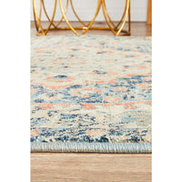 Minya 1648 Navy Blue Multi Colour Transitional Runner Rug - Rugs Of Beauty - 7