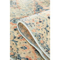 Minya 1648 Navy Blue Multi Colour Transitional Runner Rug - Rugs Of Beauty - 9