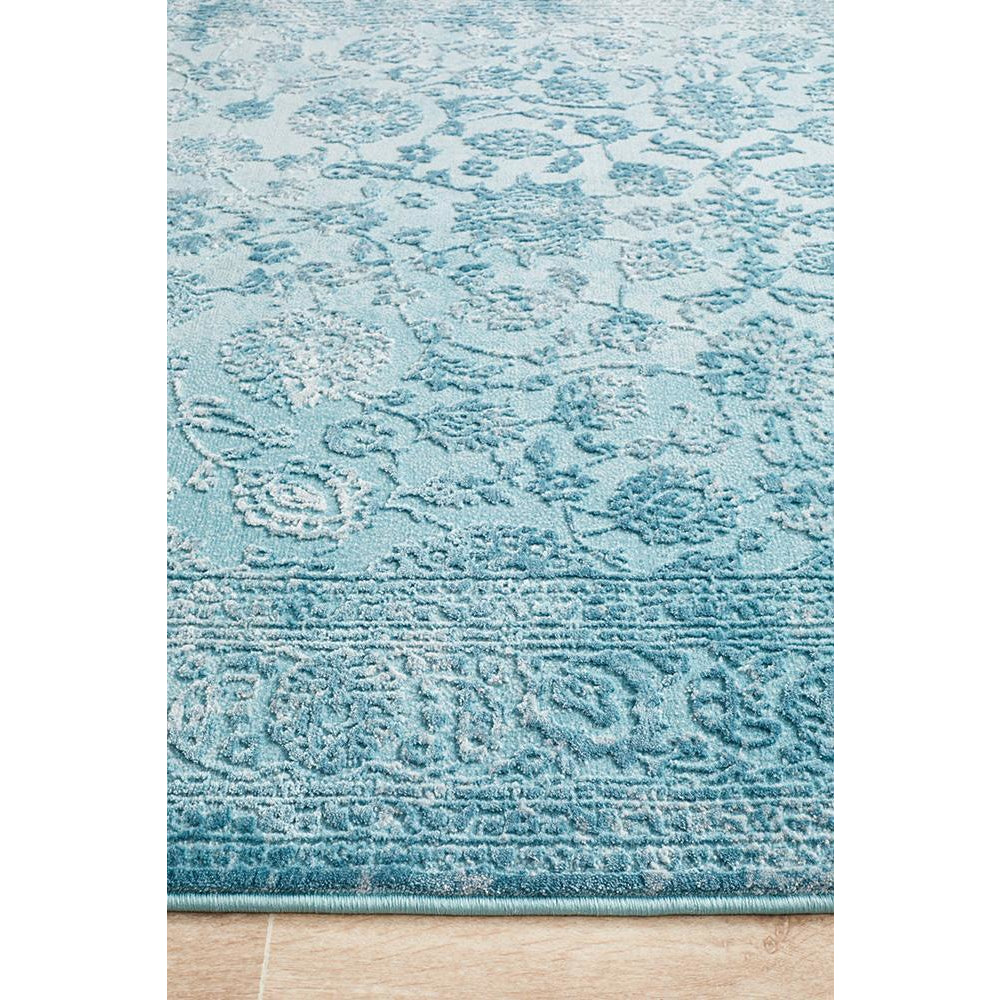 Brittia 330 Blue Textured Modern Rug - Rugs Of Beauty - 5