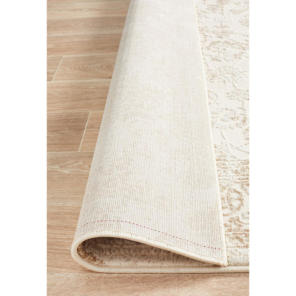 Brittia 330 Cream Taupe Textured Modern Rug - Rugs Of Beauty - 7