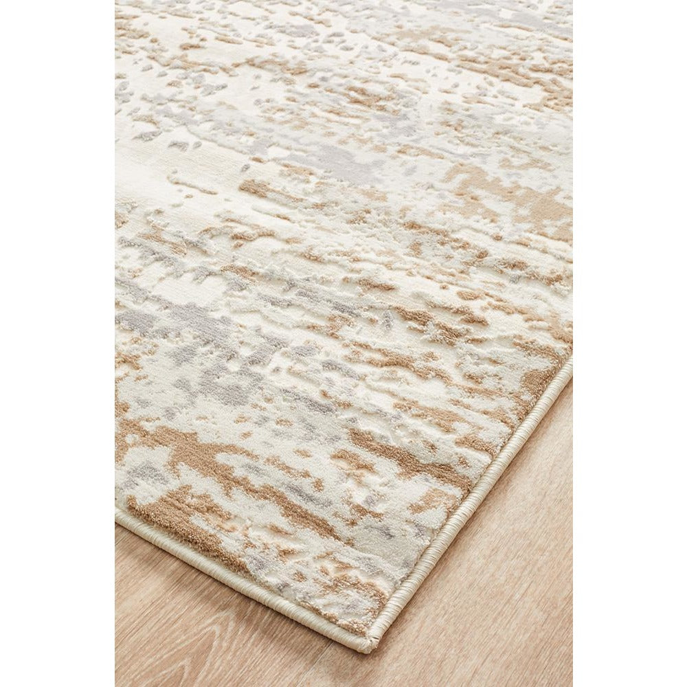 Brittia 331 Cream Taupe Textured Modern Rug - Rugs Of Beauty - 3