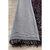 Barcelona Soft Shag Rug Black Purple Grey - Rugs Of Beauty - 9