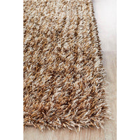 Barcelona Soft Shag Rug Light Brown Beige - Rugs Of Beauty - 4