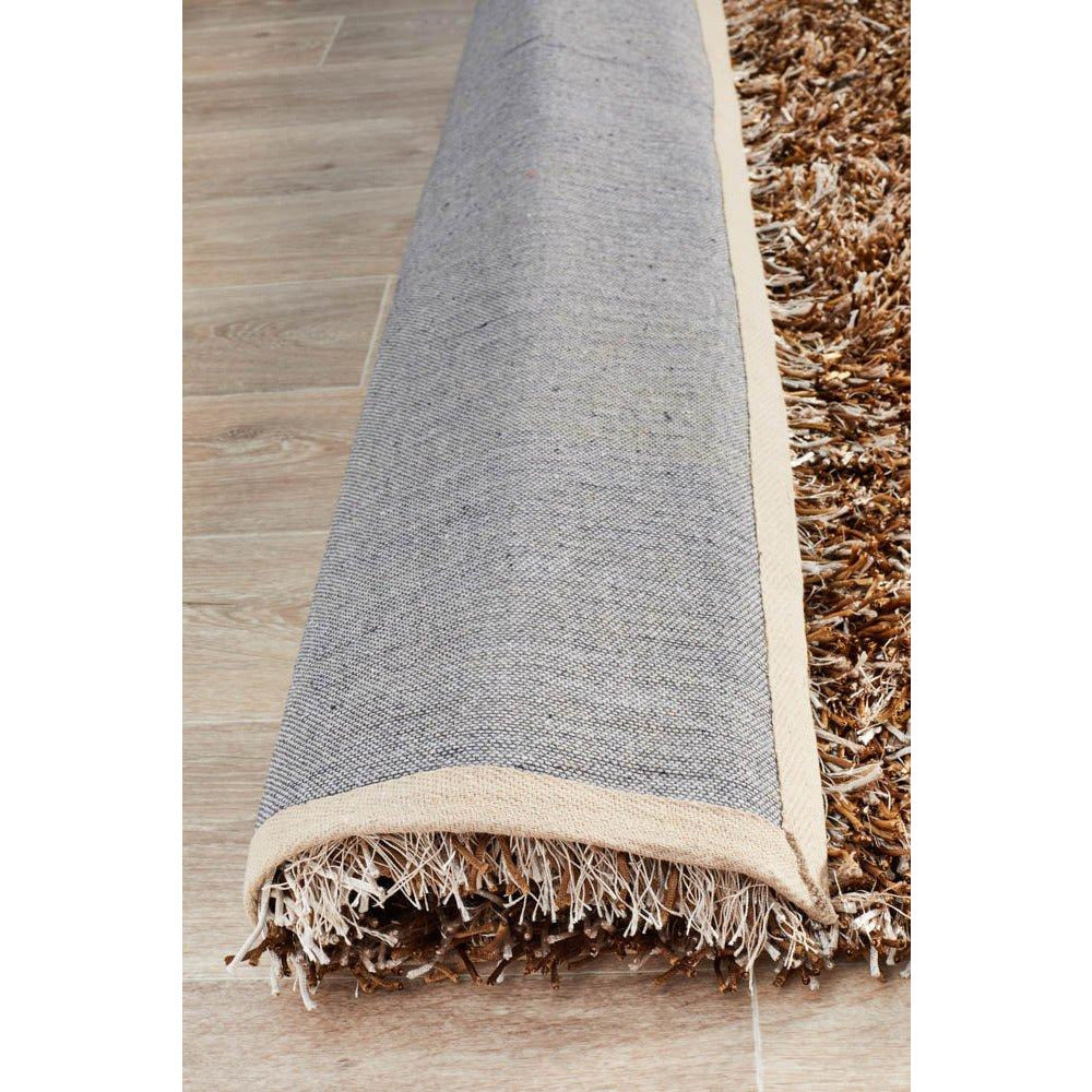 Barcelona Soft Shag Rug Light Brown Beige - Rugs Of Beauty - 7