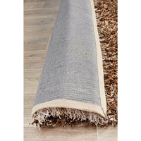 Barcelona Soft Shag Rug Light Brown Beige - Rugs Of Beauty - 7