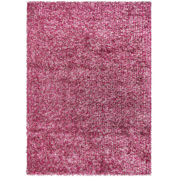 Barcelona Soft Shag Rug Mauve Red White Pink - Rugs Of Beauty - 1