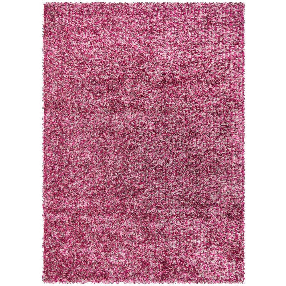 Barcelona Soft Shag Rug Mauve Red White Pink - Rugs Of Beauty - 1