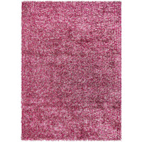 Barcelona Soft Shag Rug Mauve Red White Pink - Rugs Of Beauty - 1