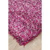 Barcelona Soft Shag Rug Mauve Red White Pink - Rugs Of Beauty - 3