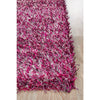 Barcelona Soft Shag Rug Mauve Red White Pink - Rugs Of Beauty - 4