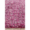 Barcelona Soft Shag Rug Mauve Red White Pink - Rugs Of Beauty - 5