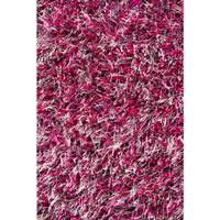 Barcelona Soft Shag Rug Mauve Red White Pink - Rugs Of Beauty - 6