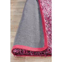 Barcelona Soft Shag Rug Mauve Red White Pink - Rugs Of Beauty - 8