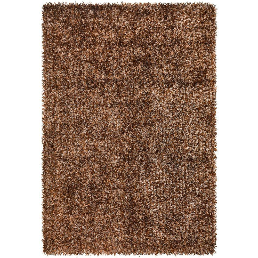 Barcelona Soft Shag Rug Brown Beige - Rugs Of Beauty - 1