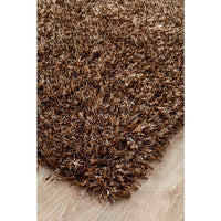 Barcelona Soft Shag Rug Brown Beige - Rugs Of Beauty - 3
