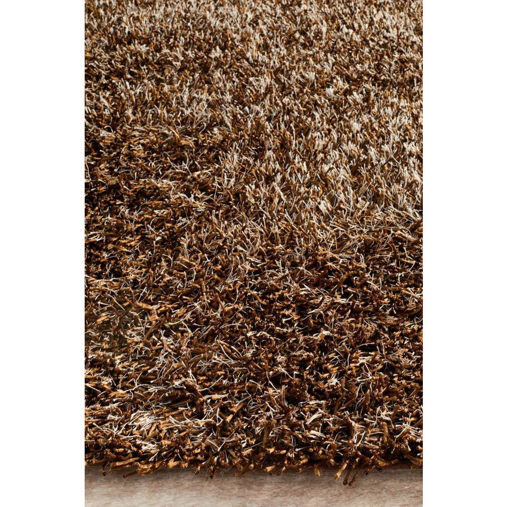 Barcelona Soft Shag Rug Brown Beige - Rugs Of Beauty - 5