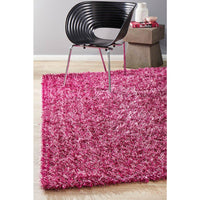 Barcelona Soft Shag Rug Fuchsia Pink - Rugs Of Beauty - 2
