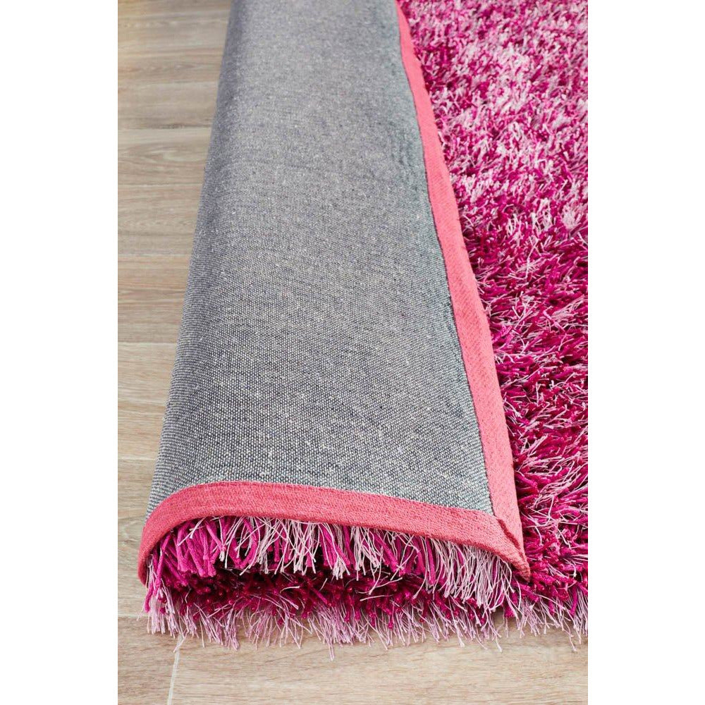 Barcelona Soft Shag Rug Fuchsia Pink - Rugs Of Beauty - 8