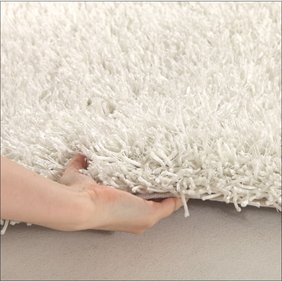 Barcelona Soft Shag Rug White - Rugs Of Beauty