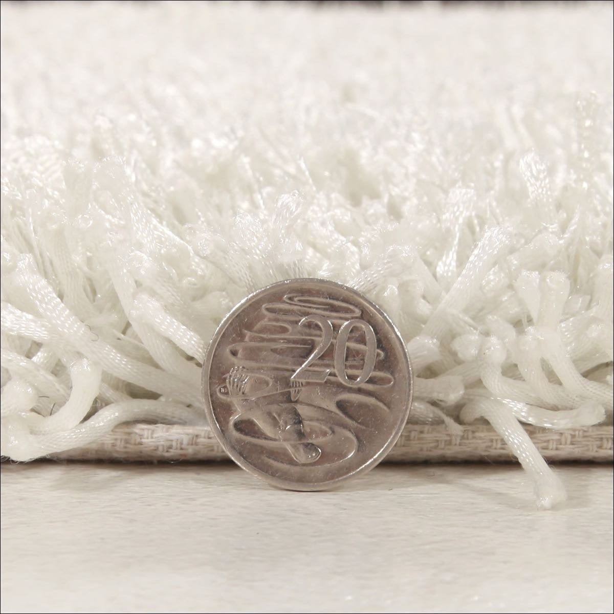 Barcelona Soft Shag Rug White - Rugs Of Beauty