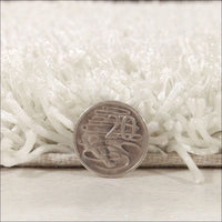 Barcelona Soft Shag Rug White - Rugs Of Beauty