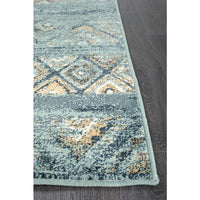 Caliente 320 Multi Coloured Diamond Patterned Traditional Runner Rug - Rugs Of Beauty - 3