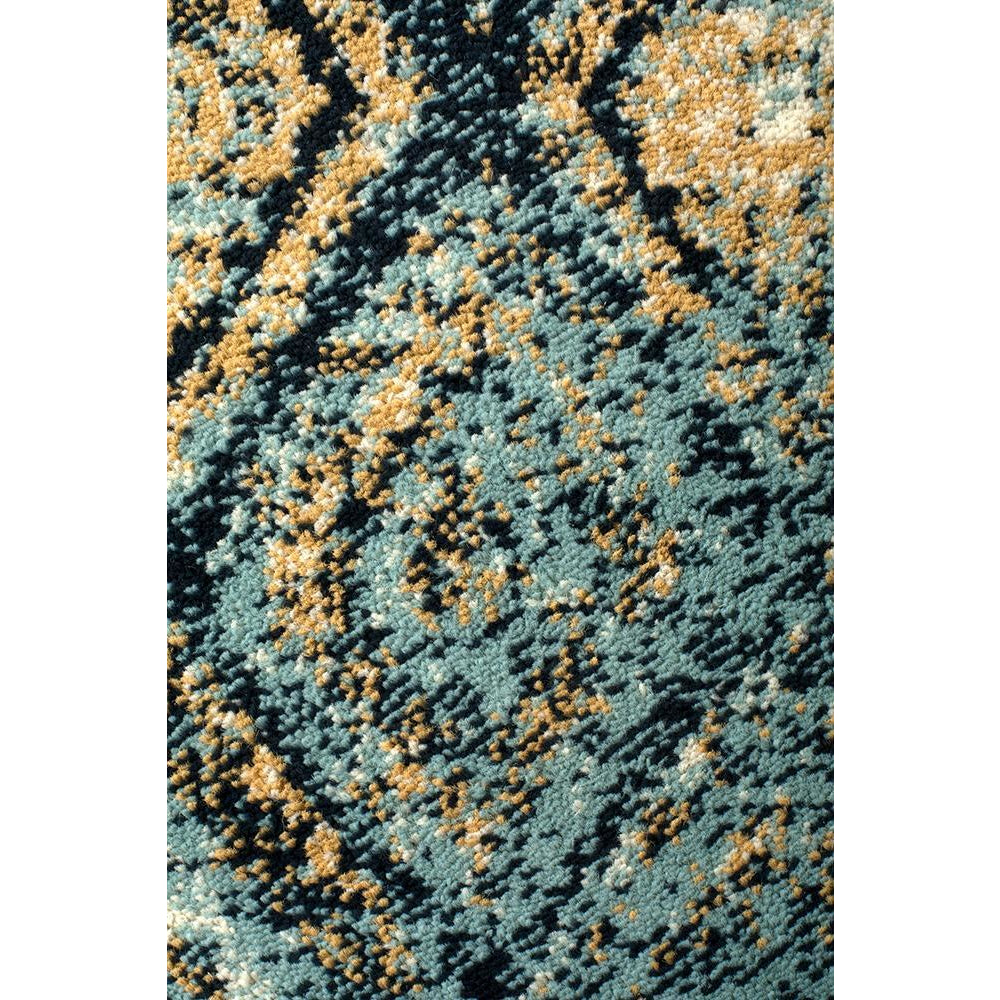 Caliente 320 Multi Coloured Diamond Patterned Traditional Runner Rug - Rugs Of Beauty - 5