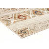 Caliente 320 Rust Bone Multi Coloured Diamond Patterned Traditional Runner Rug - Rugs Of Beauty - 2