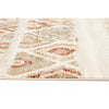 Caliente 320 Rust Bone Multi Coloured Diamond Patterned Traditional Runner Rug - Rugs Of Beauty - 3