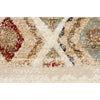 Caliente 320 Rust Bone Multi Coloured Diamond Patterned Traditional Runner Rug - Rugs Of Beauty - 4