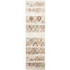 Caliente 320 Rust Bone Multi Coloured Diamond Patterned Traditional Rug - Rugs Of Beauty - 6