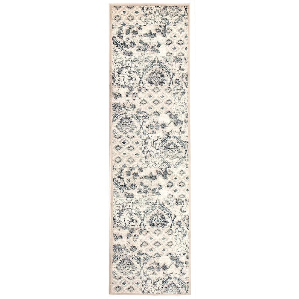 Caliente 323 Blue Bone Multi Coloured Patterned Traditional Rug - Rugs Of Beauty - 8