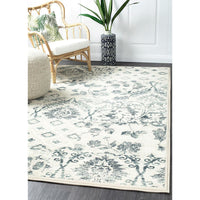 Caliente 323 Blue Bone Multi Coloured Patterned Traditional Rug - Rugs Of Beauty - 7