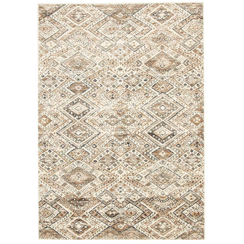 Caliente 324 Beige Earth Multi Coloured Patterned Traditional Rug - Rugs Of Beauty - 1