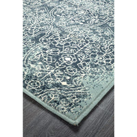 Caliente 326 Denim Blue Multi Coloured Patterned Traditional Runner Rug - Rugs Of Beauty - 2