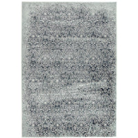 Caliente 326 Denim Blue Multi Coloured Patterned Traditional Rug - Rugs Of Beauty - 1