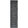 Caliente 328 Navy Blue Multi Coloured Patterned Traditional Runner Rug - Rugs Of Beauty - 1
